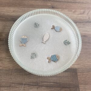 Plateau marin poissons et ancres