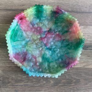 Petit plateau multicolore