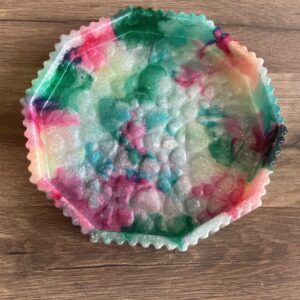 Petit plateau multicolore