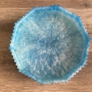 Petit plateau bleu et blanc