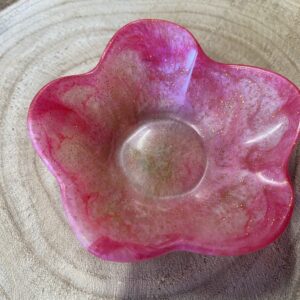 Petite coupelle rose et blanc