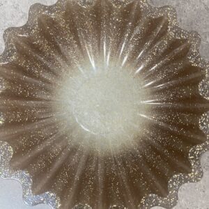 Bol vide-poches marron/blanc