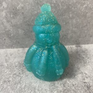 Bonhomme de neige turquoise