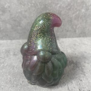 Gnome vert violet brillant