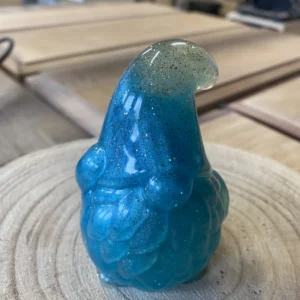 Gnome bleu et doré brillant