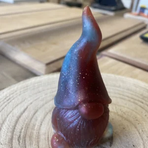 Gnome bleu et bordeaux opaque